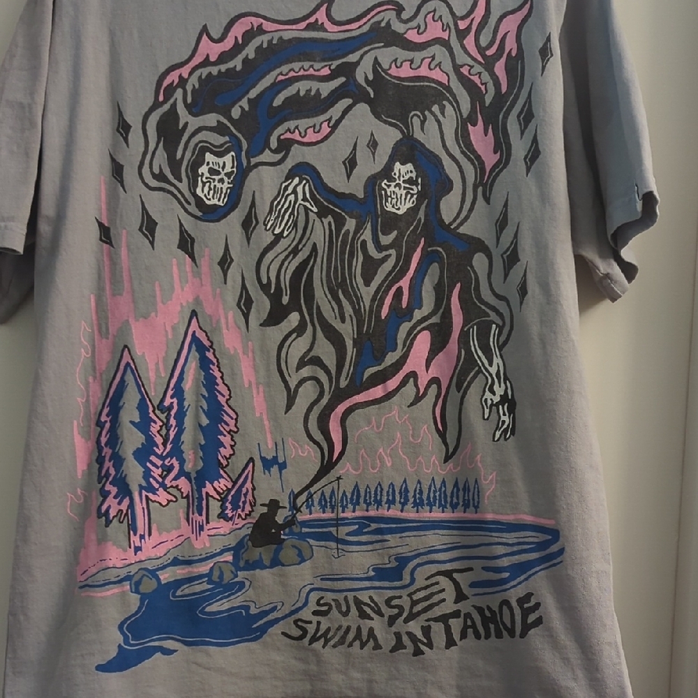 Warren Lotas Sunset Swim In Tahoe And T-shirt - Picture 2 of 3